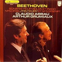 Pentatone : Arrau - Beethoven Violin Sonatas 1 & 5